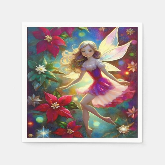 Christmas Fairy Collection - Ash Blonde Hair Serviette (Vorderseite)