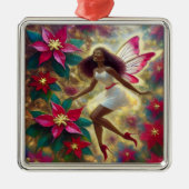Christmas Fairy Collection - Auburn Natural Hair Ornament Aus Metall (Vorne)