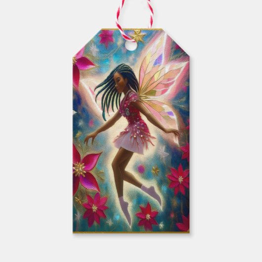 Christmas Fairy Collection - Cornrows Braids Hair Geschenkanhänger (Vorderseite)