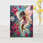 Christmas Fairy Collection - Cornrows Braids Hair Karte (Gelbe Blume)