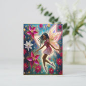Christmas Fairy Collection - Cornrows Braids Hair Postkarte (Stehend Vorderseite)