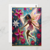 Christmas Fairy Collection - Cornrows Braids Hair Postkarte (Vorne/Hinten)