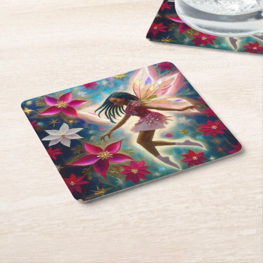 Christmas Fairy Collection - Cornrows Braids Hair Rechteckiger Pappuntersetzer (angewinkelt)