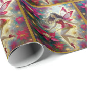 Christmas Fairy Collection - Dark Brown Hair Geschenkpapier (Rolleneckpunkt)