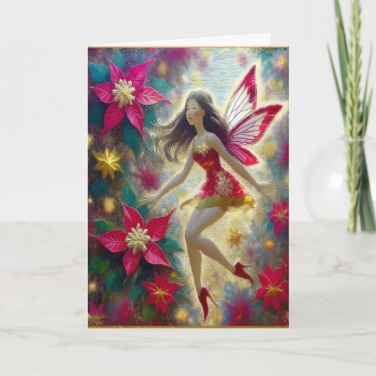 Christmas Fairy Collection - Dark Brown Hair Karte (Vorderseite)