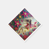 Christmas Fairy Collection - Dark Brown Hair Serviette (Ecke)