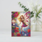 Christmas Fairy Collection - Ginger Hair Postkarte (Stehend Vorderseite)