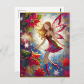 Christmas Fairy Collection - Ginger Hair Postkarte (Vorne/Hinten)