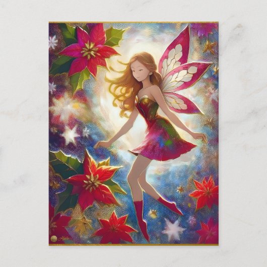Christmas Fairy Collection - Ginger Hair Postkarte (Vorderseite)