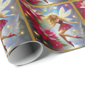 Christmas Fairy Collection - Honey Blonde Hair Geschenkpapier (Rolleneckpunkt)
