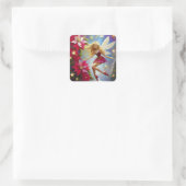 Christmas Fairy Collection - Honey Blonde Hair Quadratischer Aufkleber (Tasche)
