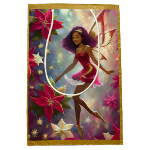 Christmas Fairy Collection Pflaume Tönung Natürlic Mittlere Geschenktüte