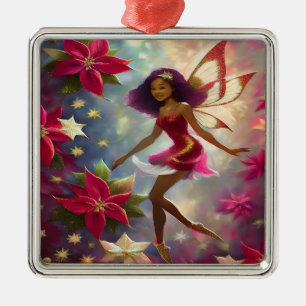 Christmas Fairy Collection Pflaume Tönung Natürlic Ornament Aus Metall