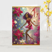 Christmas Fairy Collection Plum Tint Natural Hair Karte (Gelbe Blume)