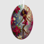 Christmas Fairy Collection Plum Tint Natural Hair Ornament (Vorderseite)