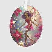 Christmas Fairy Collection Plum Tint Natural Hair Ornament (Vorderseite)