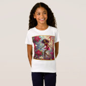 Christmas Fairy Collection Plum Tint Natural Hair T-Shirt (Vorne ganz)