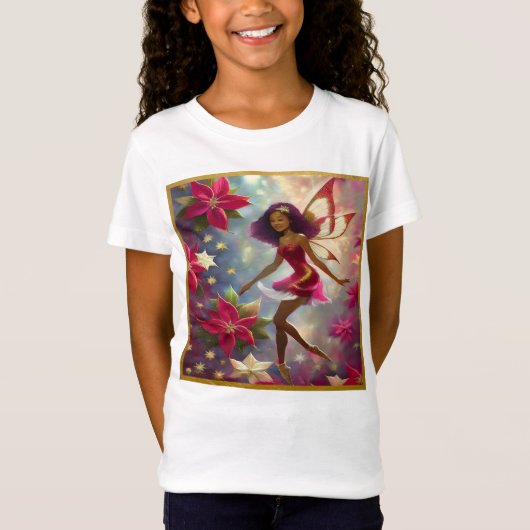 Christmas Fairy Collection Plum Tint Natural Hair T-Shirt (Vorderseite)