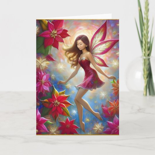 Christmas Fairy Collection - Reddish Brown Hair Karte (Vorderseite)