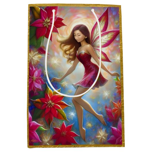 Christmas Fairy Collection - Reddish Brown Hair Mittlere Geschenktüte (Vorderseite)