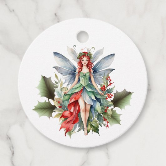 Christmas Fairy Favor Tags Geschenkanhänger (Vorderseite)