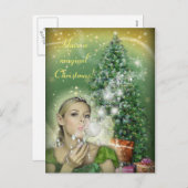 Christmas Fairy Feiertagspostkarte (Vorne/Hinten)