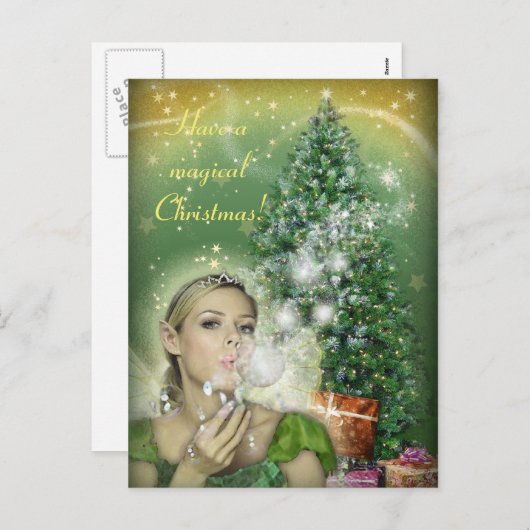 Christmas Fairy Feiertagspostkarte (Vorne/Hinten)