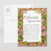 Christmas Fairy Gruß Feiertagspostkarte (Vorne/Hinten)