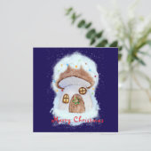 Christmas fairy house feiertagskarte (Stehend Vorderseite)