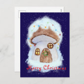 Christmas fairy house feiertagspostkarte (Vorne/Hinten)