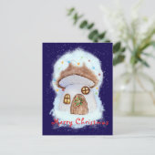 Christmas fairy house postkarte (Stehend Vorderseite)