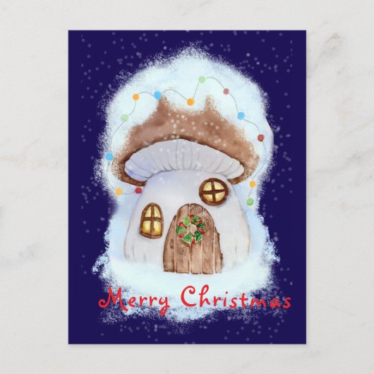 Christmas fairy house postkarte (Vorderseite)