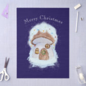 Christmas fairy house seidenpapier (Basteln)