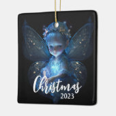 Christmas Fairy Keramikornament (Links)