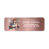 Christmas Fairy | Rose Gold Rücksendeadresse (Vorne)