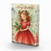 Christmas Fairy Watercolor Art Holiday Fotoblock (Rechts)