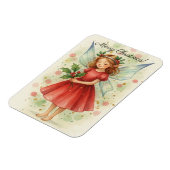 Christmas Fairy Watercolor Art Magnet (Linke Seite)