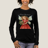 Christmas Fairy Watercolor Art Tri-Blend Shirt (Vorderseite)