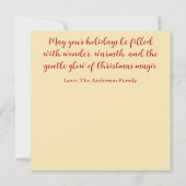 Christmas Fairy – Whimsical Winter Holiday Card (Rückseite)