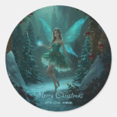 Christmas Fairy with a Spark of Magic Sticker (Vorderseite)