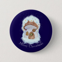 Christmas Fairytale House Button
