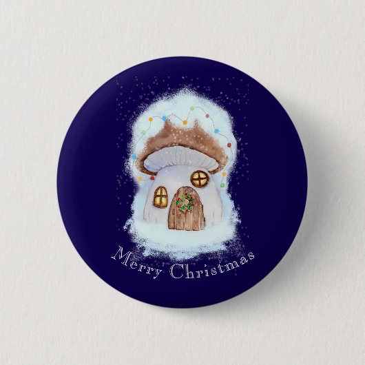 Christmas Fairytale House Button (Vorderseite)