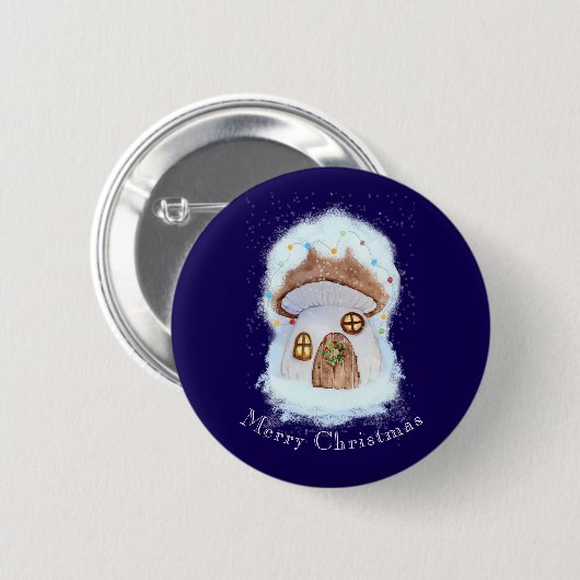 Christmas Fairytale House Button (Vorne & Hinten)