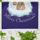 Christmas Fairytale House Geschirrtuch (Gefaltet)