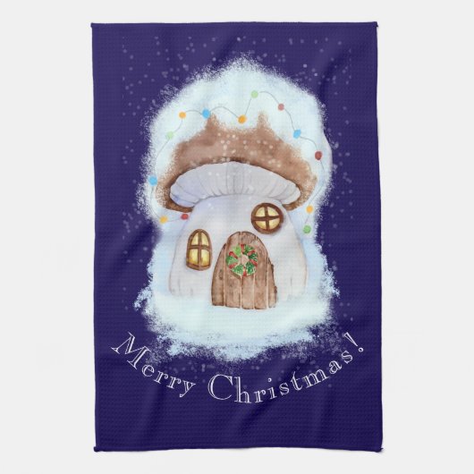 Christmas Fairytale House Geschirrtuch (Vertikal)