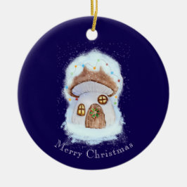 Christmas Fairytale House Keramik Ornament