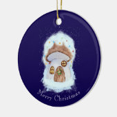 Christmas Fairytale House Keramik Ornament (Links)
