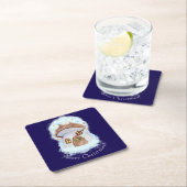 Christmas Fairytale House Rechteckiger Pappuntersetzer (Vor Ort)