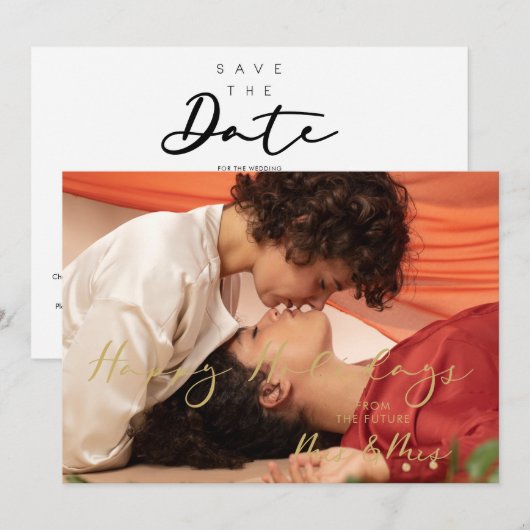 Christmas Fake Golden Future Mrs & Mrs Christmas (Vorne/Hinten)