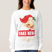 Christmas Fake News Santa Jumper Sweater Sweatshirt (Vorderseite)